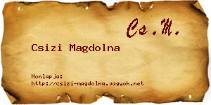 Csizi Magdolna névjegykártya